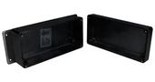ENCLOSURE, WALL MOUNT, ALUMINIUM, BLACK AN-2821-AB
