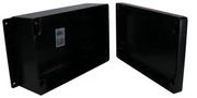 ENCLOSURE, WALL MOUNT, ALUMINIUM, BLACK AN-2823-AB