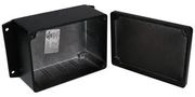 ENCLOSURE, WALL MOUNT, ALUMINIUM, BLACK AN-2855-AB