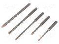 Drill set; for concrete; steel; blister; F4 FORTE; 5pcs. ALPEN-MAYKESTAG ALP.80705680100