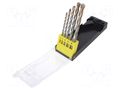 Drill set; cemented carbide; plastic cassette; 5pcs. C.K CK-T3063