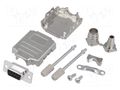 Connector: D-Sub; PIN: 9; plug; female; soldering; for cable; black ENCITECH DPPK09-M-DBS-K