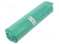 Trash bags; polyetylene LD; green; 160l; 10pcs. PLAST PL.03-02-16511
