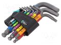 Wrench-set; Hex Plus key,spherical; 9pcs. WERA WERA.05133164001