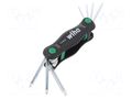 Wrench: Torx®-set; TX7,TX8,TX9,TX10,TX15,TX20,TX25; 7pcs. WIHA WIHA.23051