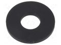 Washer; round; M3; D=8mm; h=800um; black ESSENTRA 0040062001VR