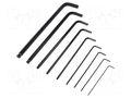 Wrench-set; hex key,spherical; Chrom-vanadium steel; blister WIHA WIHA.03992