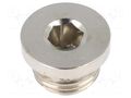 Protection cap; max.100bar; nickel plated brass; Thread: G 1/4" PNEUMAT 3015-1/4