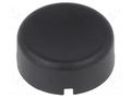 Button; Body: anthracite; 6425; round; 17x6.8mm Marquardt 840.000.011
