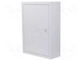 Enclosure: for modular components; IP30; light grey; steel; IK08 ETI POLAM ETI-WRP12-2