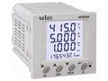 Meter: network parameters; on panel; digital,mounting; LCD SELEC MFM284-C-CE