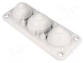 Multigate grommet; light grey; Holes no: 7; -40÷100°C; IP66,IP67 TRELLEBORG MC3/7