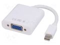 Converter; D-Sub 15pin HD socket,mini DisplayPort plug; 0.15m AKYGA AK-AD-39