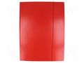 Folder; with rubber; A4; red ESSELTE ESSELTE-13436
