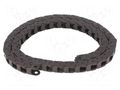 Cable chain; E2i.10; Bend.rad: 18mm; L: 1000mm; Int.height: 10.1mm IGUS E2I.10.06.018.0