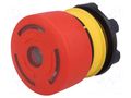 Switch: emergency stop; 22mm; Stabl.pos: 2; NC; red; LED; 5A/250VAC EAO 84-5221.2B20