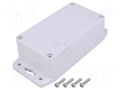 Enclosure: multipurpose; X: 65mm; Y: 115mm; Z: 40mm; polycarbonate GAINTA G203MF-IP67