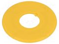 Warning plate; 16mm; Ømount.hole: 16mm; Ø: 44mm IDEC HAAV-0
