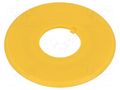 Warning plate; 16mm; Ømount.hole: 16mm; Ø: 44mm IDEC HAAV-0