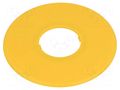 Warning plate; 22mm; Ømount.hole: 22mm; Ø: 60mm IDEC HWAV-0-Y
