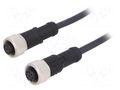 Cable: for sensors/automation; PIN: 8; with metal nut; plug; 30V AMPHENOL LTW M12A08FL12AFLSB001