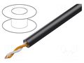 Wire: loudspeaker cable; 2x11AWG; stranded; OFC; black; unshielded TASKER TAS-TSK106