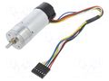 Motor: DC; with encoder,with gearbox; Medium Power; 12VDC; 2.1A POLOLU POLOLU-4861