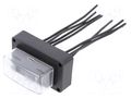 Fuse holder; 19mm; 20A; Leads: cables; Body: black; UL94V-0; PBT SCI R3-94-11-3104