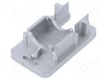 Cap for LED profiles; silver; 2pcs; ABS; with keyway TOPMET TOP-70290040