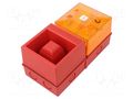 Signaller: lighting-sound; 230VAC; siren,flashing light; amber CLIFFORD & SNELL YL40/N50/A/RN/WR