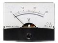 Voltmeter; on panel; 0÷30V; Class: 2; Int.resist: 30kΩ; Ø37.5mm MONACOR PM-2/30V