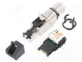 Connector: RJ45; plug; PIN: 8; Cat: 6a; shielded; gold-plated; IP20 TELEGÄRTNER J00026A5001