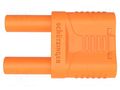 Connector: 4mm banana; stackable safety shunt; 32A; 1kVAC; orange SCHÜTZINGER SKURZ610019-4NI-OR