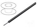 Wire; HookUp Wire; stranded; Cu; 30AWG; PVC; black; 600V; 30.5m ALPHA WIRE 1851-BK005