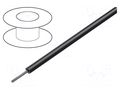 Wire; HookUp Wire; stranded; Cu; 22AWG; PVC; black; 600V; 305m ALPHA WIRE 1855-BK001