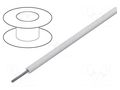 Wire; ThermoThin; stranded; Cu; 30AWG; PFA; white; 600V; 30.5m; 100ft ALPHA WIRE 2630-WH005