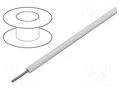Wire; HookUp Wire; stranded; Cu; 16AWG; PVC; white; 300V; 30.5m ALPHA WIRE 421626-WH005