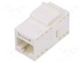 Coupler; Cat: 6; Keystone; 8p8c; RJ45 socket,both sides TELEGÄRTNER J00029A0064