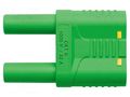 Connector: 4mm banana; stackable safety shunt; 32A; 1kVAC SCHÜTZINGER SKURZ610019-4NI-GG