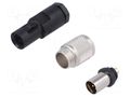 Connector: M9; plug; 712; male; PIN: 5; 125V; gold-plated; 3A; IP67 BINDER 99-0413-00-05
