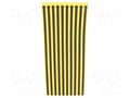 ESD shoe grounder; ESD; 300mm; 100pcs; black,yellow STATICTEC PRT-STW1550