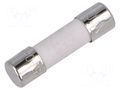 Fuse: fuse; 500mA; 250VAC; time-lag; ceramic,cylindrical; 5x20mm CONQUER ELECTRONIC UDA500MA250V