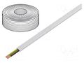 Wire: telecommunication cable; 4x28AWG; stranded; white; 100m Goobay TEL-004CCA/WH-100