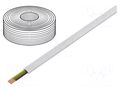 Wire: telecommunication cable; 4x28AWG; stranded; white; 500m BQ CABLE TEL-0032-500/WH