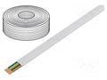 Wire: telecommunication cable; 8x28AWG; stranded; white; 100m Goobay TEL-008CCA/WH-100