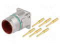 Connector: M23; socket; PIN: 6; male; crimped; straight; 25A; IP68 LAPP 75009691