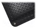 Mat: floor; antislip,anti fatigue; ESD; black; L: 1.5m; W: 0.9m COBA EUROPE COBA-DPS010915