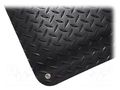 Mat: floor; antislip,anti fatigue; ESD; black; L: 0.9m; W: 0.6m COBA EUROPE COBA-DPS010609