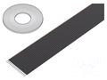 Wire: ribbon; 1.27mm; stranded; Cu; unshielded; PVC; black; 91.5m 3M 3319-300-16