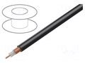 Wire: coaxial; M43; 1x20AWG; wire; Cu; PVC; black; 100m; Øcable: 5mm BELDEN URM43.01100